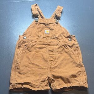 Carhartt Tan Kids Overall Shorts